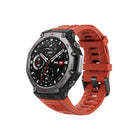 Amazfit - T-REX 3 Smartwatch - Lava-Conçue pour l'aventure : La lunette et les boutons en acier inoxydable 316L permettent de relever tous les défis. Le boîtier de qualité militaire peut résister à la chaleur de 158°F et au froid de -22°F. Etanche à 328 pieds, la montre est idéale pour le surf et peut être utilisée pour la plongée en apnée jusqu'à une profondeur de 147 pieds