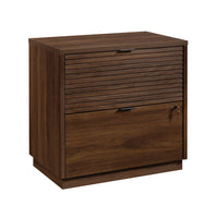 Sauder 426908 La Collection Englewood Classeur latéral - Finition Spiced Mahogany-Le dessus est construit en panneau de 1 po. (2,5 cm) solide et léger.