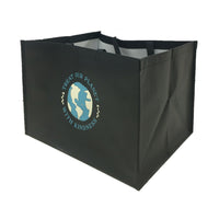 Staples - Sac à fond large avec double poignée - 17 po x 14 po x 12 po - 125 GSM - Laminated - Paquet de 100-Sac Enviro réutilisable