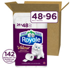 Royale - Velour papier hygiénique, 48 rouleaux-Chaque rouleau est tout aussi résistant et durable qu’avant, et vous n’aurez donc pas à changer souvent de rouleau