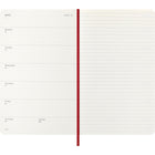 Moleskine - 2026 Agenda semainier Classic 12 mois à couverture souple - 5" x 8.25" - Rouge écarlate-Outils pratiques : calendrier, planification de voyages, idées et objectifs, pages lignées pour les notes