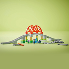 LEGO - DUPLO Town Ensemble d'extension Pont et rails de train-Idée de cadeau pour les tout-petits qui aiment jouer avec les trains LEGO DUPLO