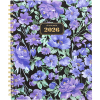 AT-A-GLANCE - Agenda hebdomadaire/mensuel BADGE floral 2026 - 11 po H x 8 1/2 po l - multicoloure - bilingue-13 mois : janvier 2026 à janvier 2027