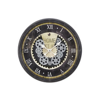 Monarch Specialties - Horloge - 20 po Rond - Mécanisme D'Engrenage - Horloge Murale - Brun - Transitionnel-Horloge murale ronde de 20 pouces, tendance et élégante, en finition marron foncé, avec en son centre un mécanisme unique à engrenages mobiles