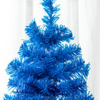HOMCOM - Sapin de Noël artificiel de 6 pi avec ouverture automatique - Bleu-Base solide et stable pour une meilleure stabilité 
