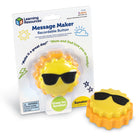 Learning Resources - Enregistreur de messages - Soleil - Lot de 3-Enregistrez encore et encore : avec 20 secondes de temps d'enregistrement et un guide étape par étape facile, il est simple d'enregistrer un nouveau message chaque jour ! Transformez-le en un jeu d'apprentissage socio-émotionnel !