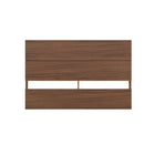 Nexera - Tête de lit double effet de planches, Noyer-2 panneaux horizontaux créent un effet de planches moderne