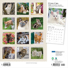 Plato - 2026 J'aime Les Chats Calendrier mural Suspendu Mensuel - 30,5 cm l x 61 cm H - Anglais-Conception Durable - Le papier robuste et de haute qualité empêche le froissage et le débordement de l'encre, et la reliure durable assure la longévité tout au long de l'année