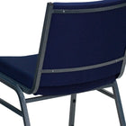 Flash Furniture – Chaise empilable robuste bleu marine à motifs à revêtement Hercules rembourrée de 3 po, 4/pqt-Siège en contreplaqué épais de 0,625 po
