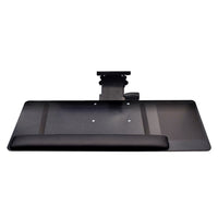 Plateau pour clavier Intekview Le Summit assis-debout droit rails 23''-Tiroir à clavier le haut assis-debout droitier, fini noir durable