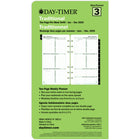Day-Timer - Recharge datee 2026 2 pages/semaine portable - 6 3/4 po H x 3 3/4 po l - bilingue-L'espace de chaque jour comprend des zones pour votre liste de tâches, rendez-vous et journal