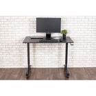 Luxor – Bureau sur pied ajustable avec manivelle de 48 po-Cadre en acier robuste au fini poudré