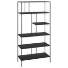 Hudson&Canal - Bibliothèque Winslow 72"H - Bronze noirci-Un design contemporain moderne pour votre bureau, votre bureau, votre salon et plus encore
