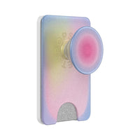Popsockets - PopWallet+ pour MagSafe avec bague d'adaptation - Aura-Portefeuille magnétique, poignée de téléphone et support avec partie supérieure interchangeable et adaptateur inclus pour rendre compatible tout étui