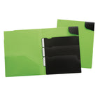 Oxford - Reliure en poly à quatre pochettes Divide It Up, variées-La conception de poche à ouverture latérale vous offre un accès facile au matériaux