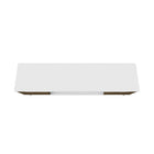 Manhattan Comfort - Meuble TV Bradley 62,99 po style Mid-Century Modern - Blanc et Brun Rustique-14,17 po L x 62,99 po l x 26,57 po H