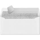 JAM Paper - Enveloppes à Facture Double Fenêtre avec Bande Autocollante, Blanc, 4 1/8 x 9 1/8, Paquet de 500-Couleur : enveloppes blanches de 24 lb avec teinte intérieure noire et rabat autocollant.