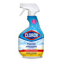 Clorox - Nettoyant moussant pour salle de bains, avec Javel, 887 ml-Flacon pulvérisateur de 887 ml