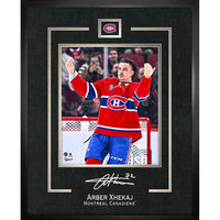 Arber Xhekaj 16x20 Replica Signature Frame Canadiens - Impression encadree - 16" x 20"-Qualité supérieure - virtual frames