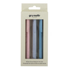 Gry Mattr - Ensemble de 3 stylos à bille - Paille de blé-Comprend toris stylos à bille pour l’écriture de tous les jours