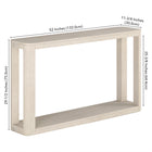 Hudson&Canal - Console Stellan 52" L - Blanc aulne-9