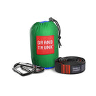 Grand Trunk - Hamac Double Deluxe avec sangles - Bleu et vert-Comprend 2 mousquetons de qualité nautique