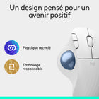 Logitech - Souris trackball sans fil Ergo M575S - Blanc cassé-9