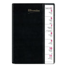 Brownline - 2026 Agenda hebdomadaire Pre-Vu - 8-1/2" x 6-3/4" - Noir - Bilingue-Reliure spirale double avec couverture souple flexible
