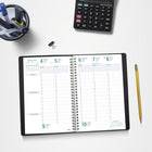 Blueline - 2027 agenda hebdomadaire/mensuel Timanager 13 mois Blueline – 9 1/16 po x 5 7/8 po – noir-100 % de papier recyclé post-consommation