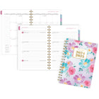 AT-A-GLANCE - Agenda scolaire hebdomadaire/mensuel BADGE floral 2024-2025 - 5 1/2 po x 8 1/2 po - multicolore - bilingue-13 pages mensuelles avec onglet pour passer rapidement à n'importe quelle date