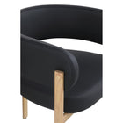 Brassex - Chaise de visite 439672 Brayden - ensemble de 2 - noire-Assise en mousse de haute qualité