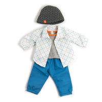 Miniland - Vêtements de poupée - convient aux poupées de 15 pouces - tenue pour temps doux-Favorise le développement physique et de la santé grâce à l'exercice des compétences motrices fines et des soins personnels.