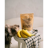 Dexypaws - Friandises pour chiens à la banane, à l'avoine et au beurre de cacahuète-Fabriqué au Canada