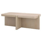 Hudson&Canal - Table basse rectangulaire Laguna de 114 cm de large, blanc aulne-Chaque plateau de table supporte un poids maximal de 50 livres
