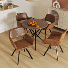 Homy Casa - Table de Conférence Ronde Multifonctionnelle de 31,5 po - Noyer-Assemblage facile en seulement 10-15 minutes avec tous les outils et instructions nécessaires inclus