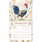 Lang - 2026 Proud Rooster Calendrier Mural Deluxe Mensuel - 30,5 cm l x 30,5 cm H - Anglais-Papier élégant gaufré façon lin