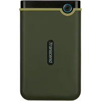 Transcend - Disque dur portable USB 3.1 Storejet 25M3 - 2 To - Vert militaire-Robuste et portable