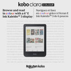Kobo - Liseuse Clara Color - Noir-Étanche et toujours à l'épreuve des éclaboussures inopinées
