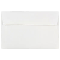 JAM Paper Enveloppes format livret à rabat droit gommé, 5 3/4 x 8 3/4 po, paquet de 200-Blanc