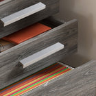 HOMCOM - Classeur mobile vertical avec tiroir verrouillable - gris-Convient pour être placé sous un bureau afin d’économiser de l’espace 
