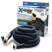 Big Boss - Tuyau d’arrosage extensible XHose Pro - Robuste et flexible - 25 pi-5Th Generation Pro Xhose - Xhose a introduit le Xhose original sur le marché en 2013 et cette version représente le Xhose le plus avancé à ce jour. Avec une fibre DAC-5 améliorée, une construction de gaine renforcée, des raccords en laiton et une buse marche/arrêt, le Xhose PRO est plus solide que jamais et conçu pour des années d’utilisation