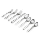 Table 12 - 50 pièces, acier inoxydable 18/10 fini satiné - compatible lave-vaisselle-Fabriqué en acier inoxydable 18/10 pour une durabilité maximale