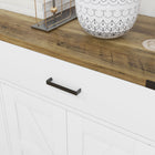 HOMCOM - Buffet 47,2 po L, armoire latérale - blanc-Surface recouverte de mélamine résistante à l'eau pour un nettoyage facile 