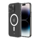 AXS - ULTRA CLEAR etui Compatible avec MagSafe teste contre les chutes pour Apple iPhone 14 Pro Max, Transparent-Compatible MagSafe