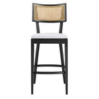 Modway - Caledonia Tabourets de bar - Noir Blanc - Ensemble de 2-8
