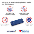 Verbatim - Clé USB - bleue - 128 Go -Capacité de 128 Go
