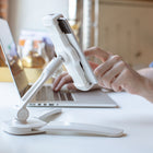 Kanto - Support universel pour smartphone et tablette - Bras simple - Blanc-Garantie limitée du fabricant de 5 ans