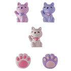 Merangue - Gommes 3D - Chats et Pattes-Designs 3D détaillés et colorés