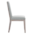 Modway - Maisonette Touffe vintage française Tissu Fauteuils d’accompagnement à manger Ensemble de 2 - Gris clair-Épingles de pied non marquées