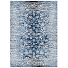 Modway - Chiara Treillis floraux vieillis contemporains Tapis de 5 pi l x 8 pi L - Bleu marocain-Tapis à treillis floral vieilli